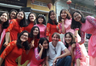 Fun group in our Vietnam 7 days tour package
